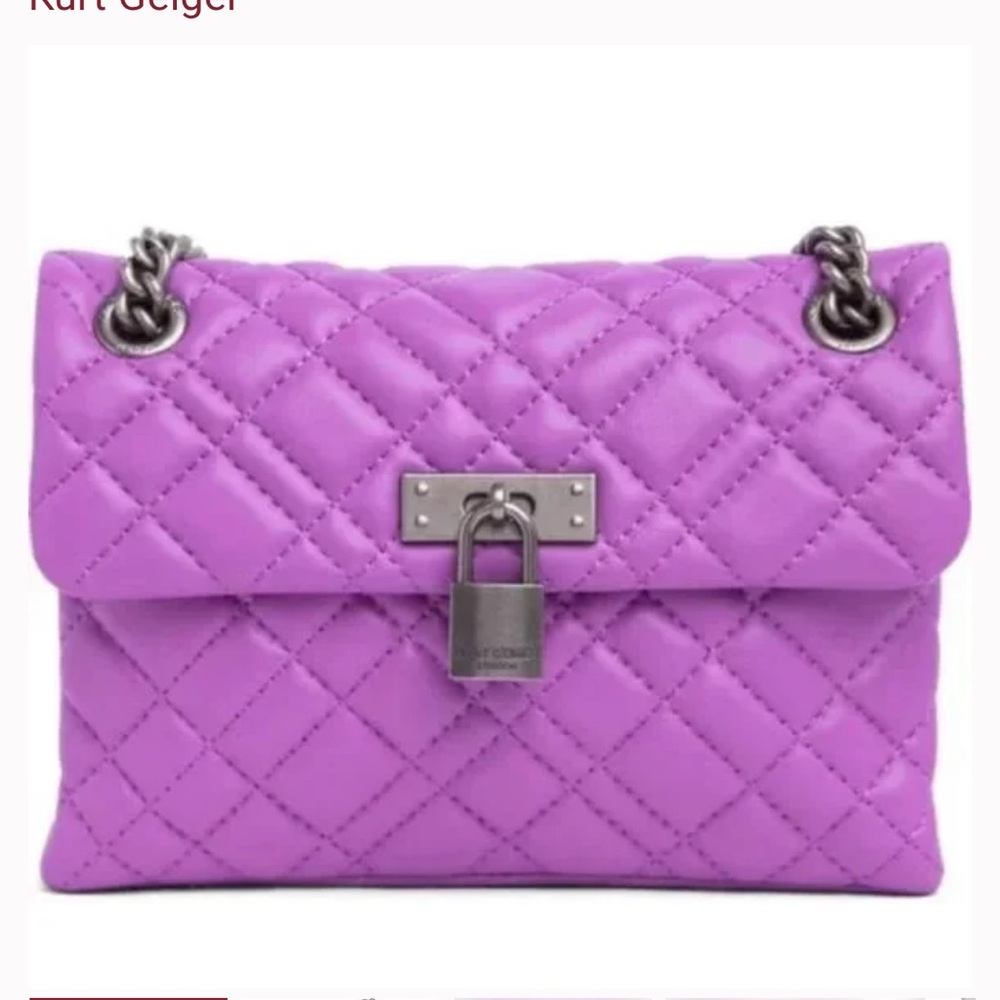 Purple lockcharm Kurt Geiger crossbody.